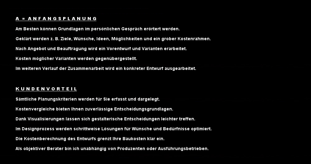 anfangsplanung